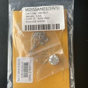 Moissanite Silver Necklace 925